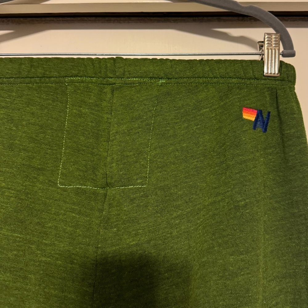 RARE AVIATOR NATION SWEATPANTS - SAN FRANSICO in Heathered GREEN - Picture 6 of 6